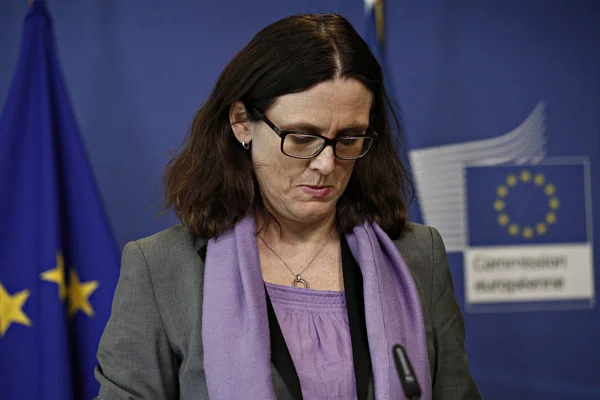 Comisaria europea Cecilia Malmstrom, Bruselas —  Fotos de Stock