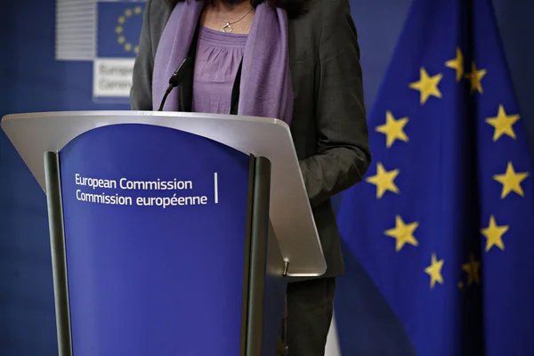 Commissaria europea Cecilia Malmstrom, Bruxelles — Foto Stock