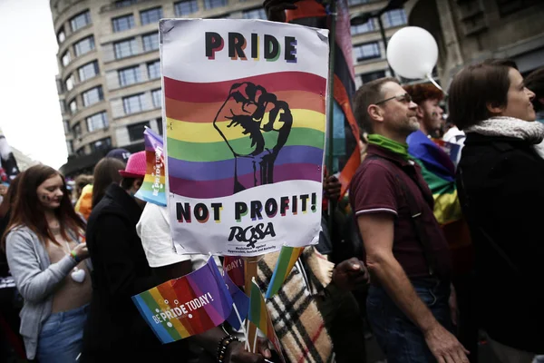 Belgijska parada dumy LGBT, Bruksela — Zdjęcie stockowe