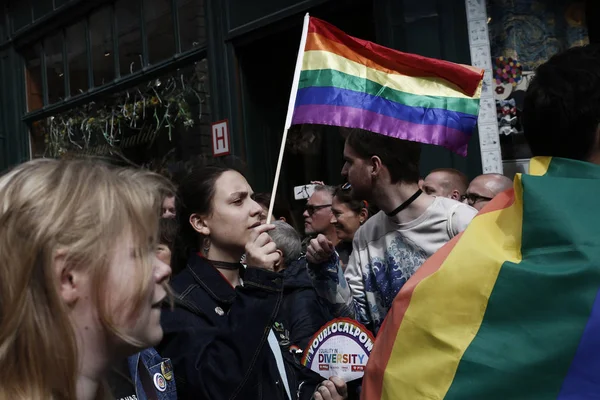 Parada do Orgulho LGBT Belga, Bruxelas — Fotografia de Stock