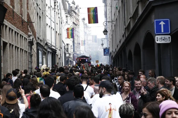 Desfile del Orgullo LGBT Belga, Bruselas — Foto de Stock