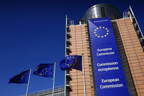 ��he headquarters of the European Commission in Brussels