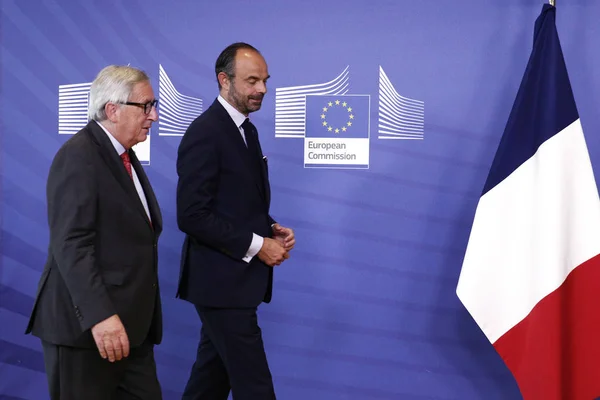 Edouard Philippe, Primer Ministro de Francia - Bruselas — Foto de Stock