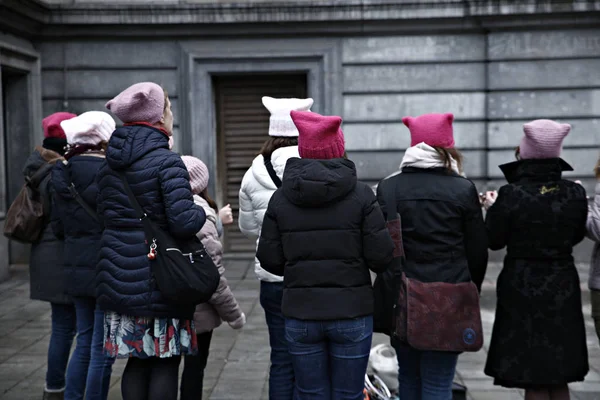 Belgium-Európa-USA-politika-nők-demo — Stock Fotó