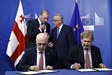 Gürcistan hükümeti Brüksel ve Belçika'da Ab komisyonuyla toplandı