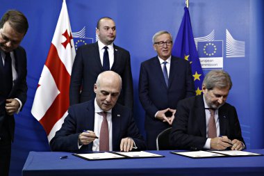 Gürcistan hükümeti Brüksel ve Belçika'da Ab komisyonuyla toplandı