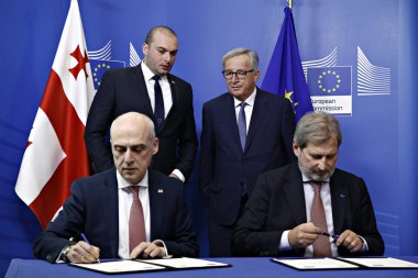 Gürcistan hükümeti Brüksel ve Belçika'da Ab komisyonuyla toplandı