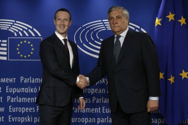 Facebook Ceo'su Mark Zuckerberg, Brüksel