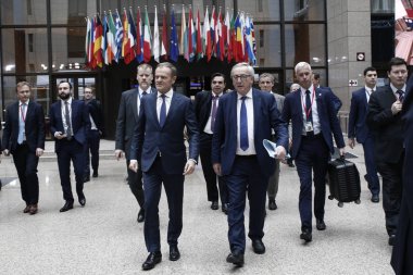 Avrupa Konseyi Başkanı Donald Tusk ve Avrupa Komisyonu P