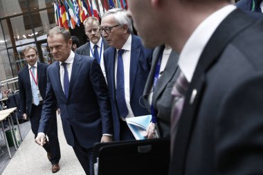 Avrupa Konseyi Başkanı Donald Tusk ve Avrupa Komisyonu P