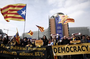 Katalan yanlısı bağımsızlık gösterisi, Brüksel