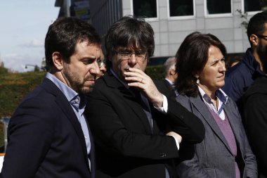 Carles Puigdemont destek protestosu katıldı membe tutuklandı