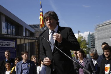 Carles Puigdemont destek protestosu katıldı membe tutuklandı