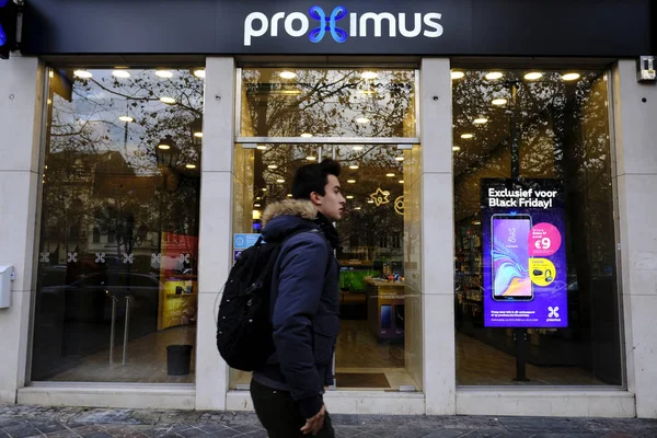 Filial Till Proximus Telekommunikationsföretag Bryssel Belgien Nov 2018 — Stockfoto