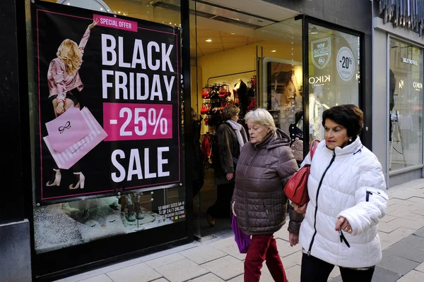 Black Friday i n Brussels, Belgien — Stockfoto