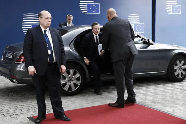 Eurogruppens finansministermöte, Bryssel — Stockfoto