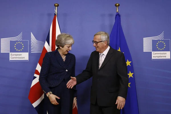 Miniszterelnök és az Egyesült Királyság miniszterelnöke közötti találkozó május — Stock Fotó