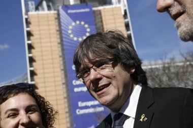 Carles Puigdemont destek protestosu katıldı membe tutuklandı