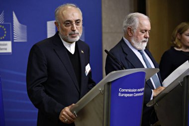 Brüksel'de İran ile nükleer anlaşma basın toplantısı, Belg