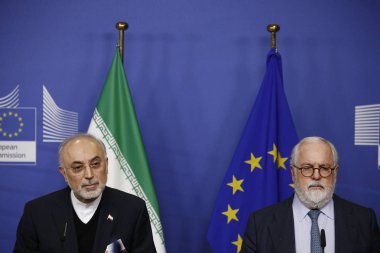 Brüksel'de İran ile nükleer anlaşma basın toplantısı, Belg