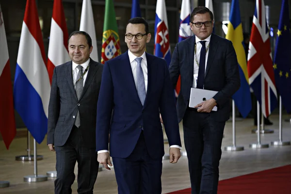 Надзвичайні лідери ЄС на вищому рівні з метою завершення і формалізації br — стокове фото
