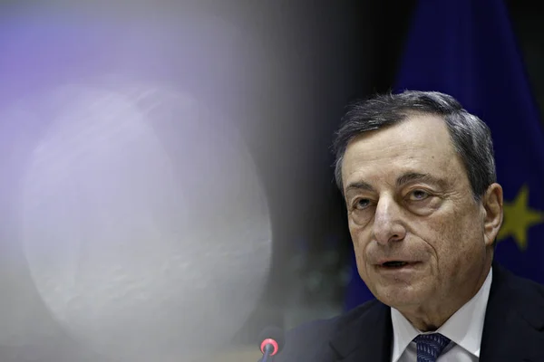 Presidente del Banco Central Europeo, Mario Draghi — Foto de Stock