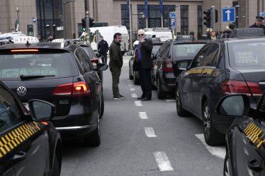 Taksi şoförleri grev, Brüksel