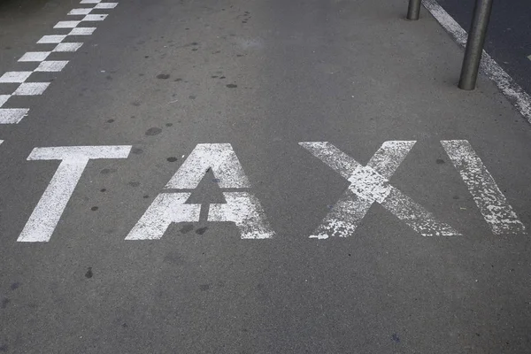 Taxikáři stávkující, Brusel — Stock fotografie