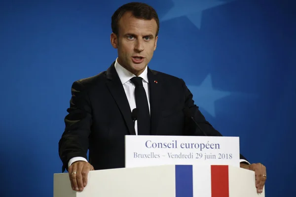 Press conference - Summit of European Union leaders, Brussels — Stock Photo, Image