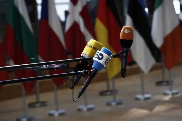 Az Európai Unió vezetőinek csúcstalálkozója, Brüsszel — Stock Fotó