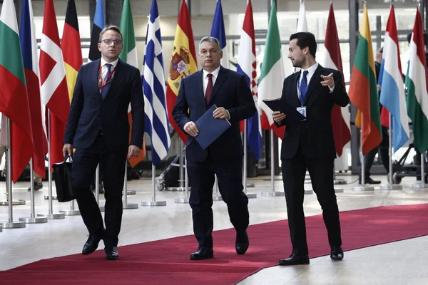 Cumbre de líderes de la Unión Europea, Bruselas — Foto de Stock