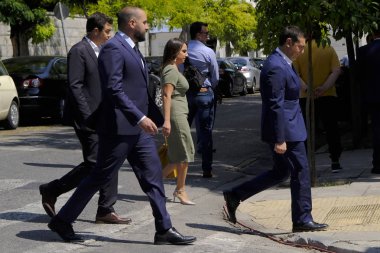 Başbakan Alexis Tsipras, 29 Ağustos 2018 tarihinde Yunanistan'ın Başkenti Atina'daki Cumhurbaşkanlığı Sarayı'nda yeni atanan hükümet üyelerinin yemin törenine katılmak üzere geldi.