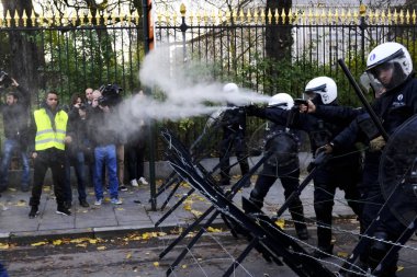 Brüksel'de Sarı Yelekler Protestosu