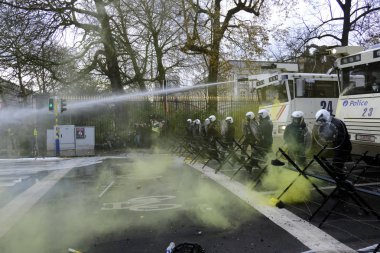 Brüksel'de Sarı Yelekler Protestosu