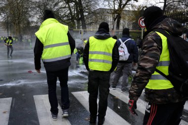 Brüksel'de Sarı Yelekler Protestosu
