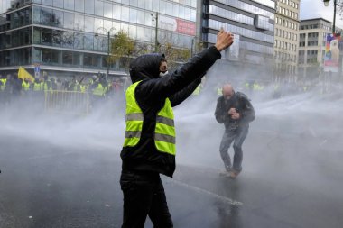Brüksel'de Sarı Yelekler Protestosu