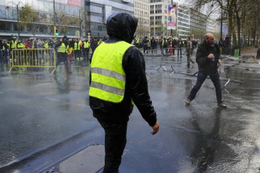 Brüksel'de Sarı Yelekler Protestosu