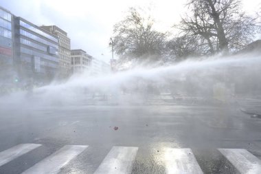 Brüksel'de Sarı Yelekler Protestosu