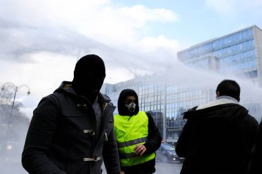 Brüksel'de Sarı Yelekler Protestosu