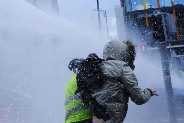 Brüksel'de Sarı Yelekler Protestosu