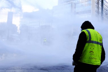 Brüksel'de Sarı Yelekler Protestosu