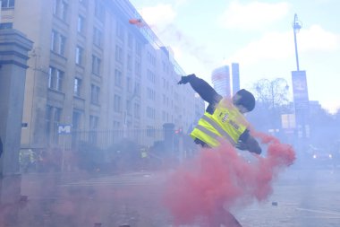Brüksel'de Sarı Yelekler Protestosu