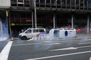 Brüksel'de Sarı Yelekler Protestosu