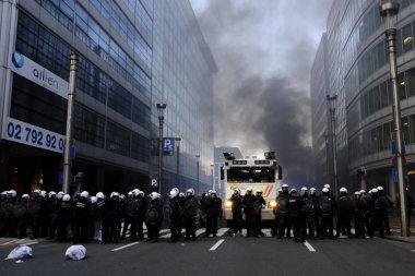 Brüksel'de Sarı Yelekler Protestosu