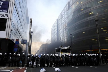 Brüksel'de Sarı Yelekler Protestosu
