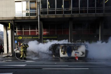 Brüksel'de Sarı Yelekler Protestosu