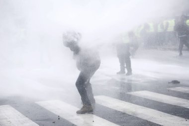 Brüksel'de Sarı Yelekler Protestosu