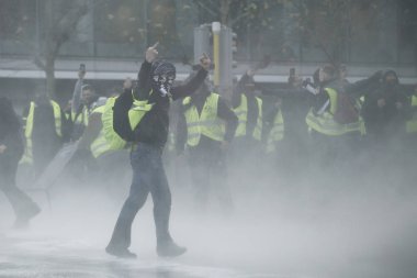 Brüksel'de Sarı Yelekler Protestosu