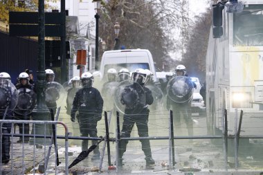 Brüksel'de Sarı Yelekler Protestosu