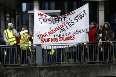 Brüksel'de Sarı Yelekler Protestosu